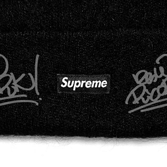 送料無料 メンズ レディース ニットキャップ ブラック Supreme