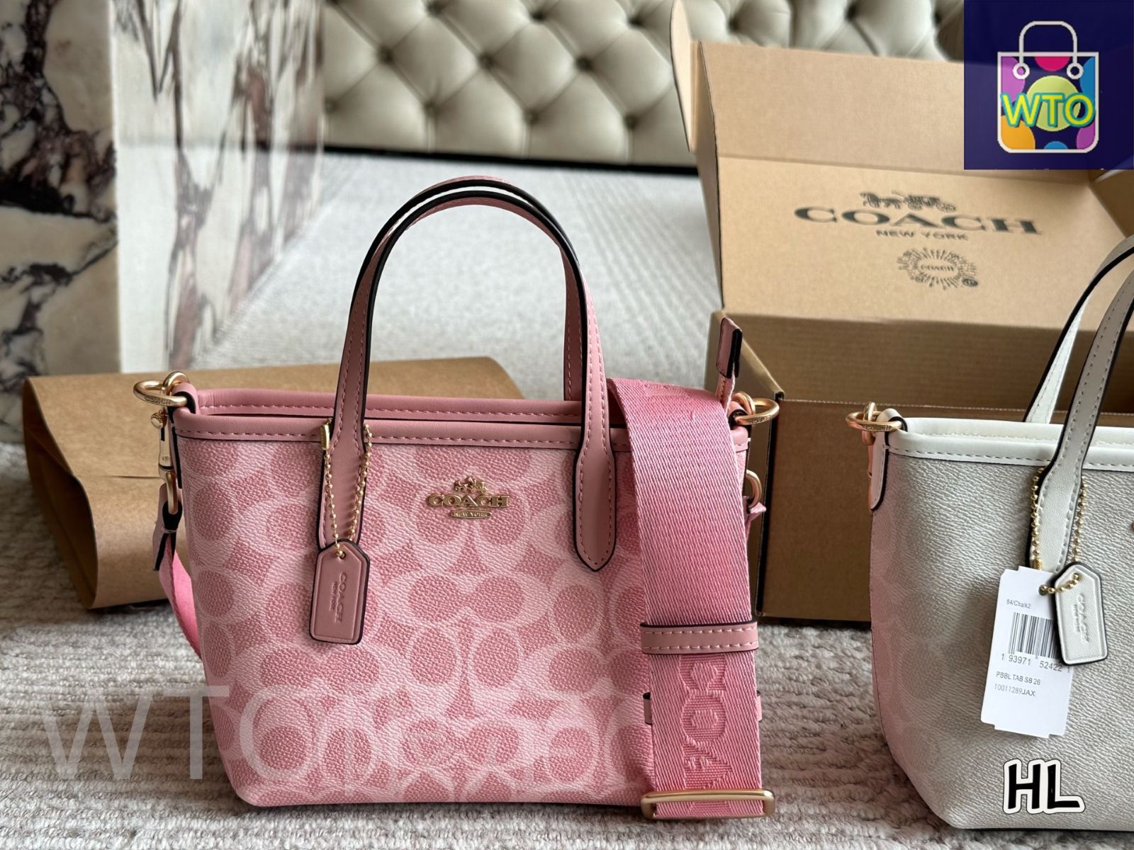 今日特価】COACH クーチ シティミニ トートバッグ（16×14cm