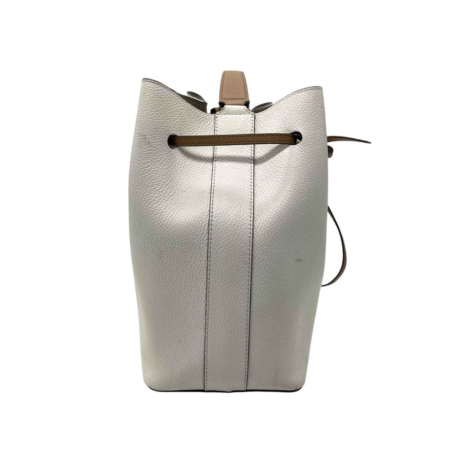 FURLA フルラ コスタンザ 巾着型 2way ショルダーバッグ ホワイト 本革  