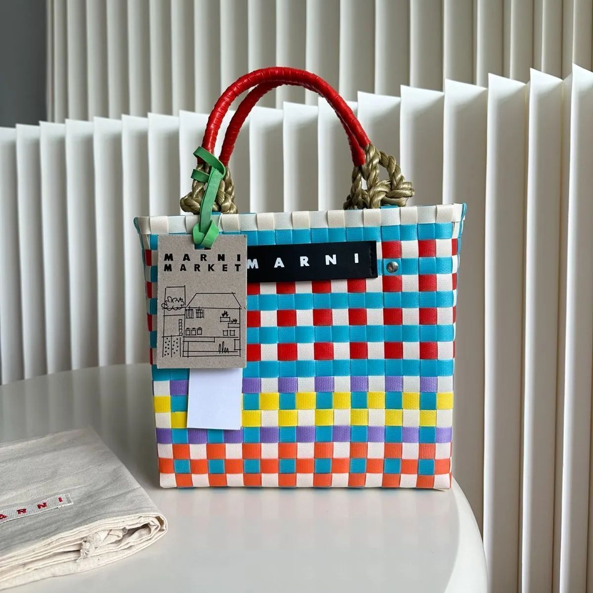 新品！未使用 MARNI マルニ ハンドバッグ カゴバッグ トートバッグ#A07  