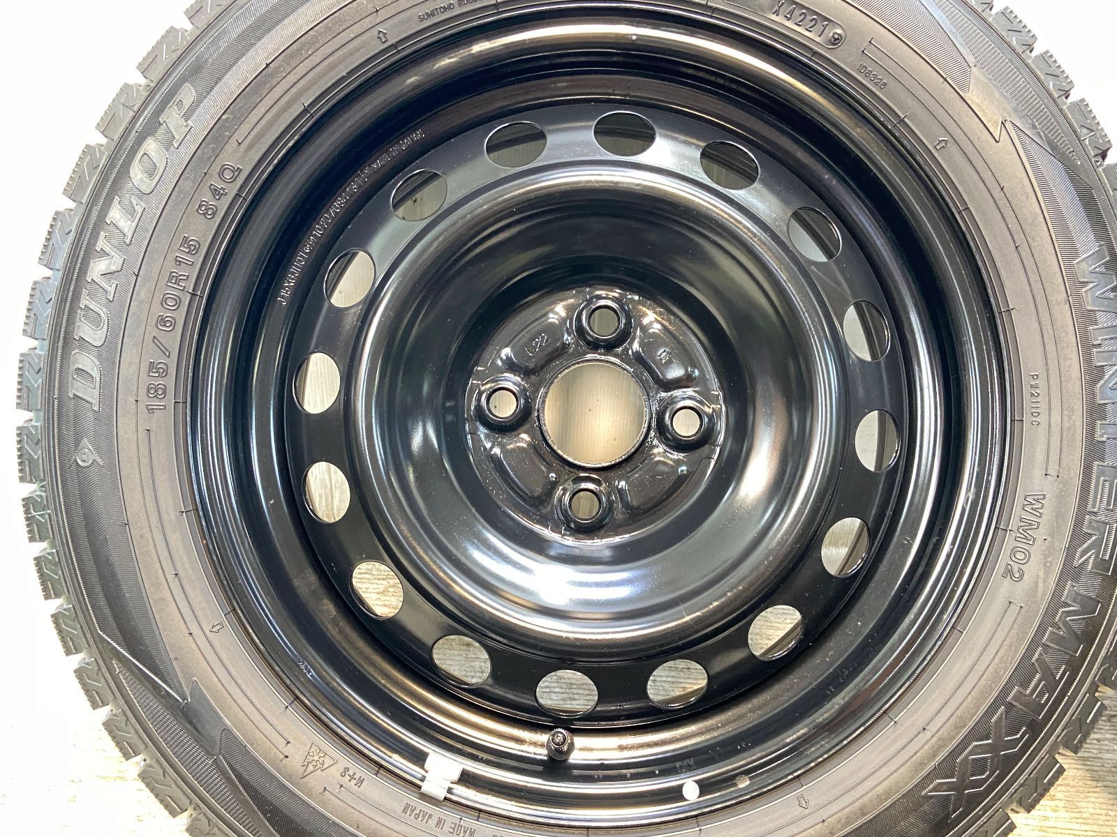 185/60R15 ダンロップ ウィンターマックス WM02 トヨタ純正 L22