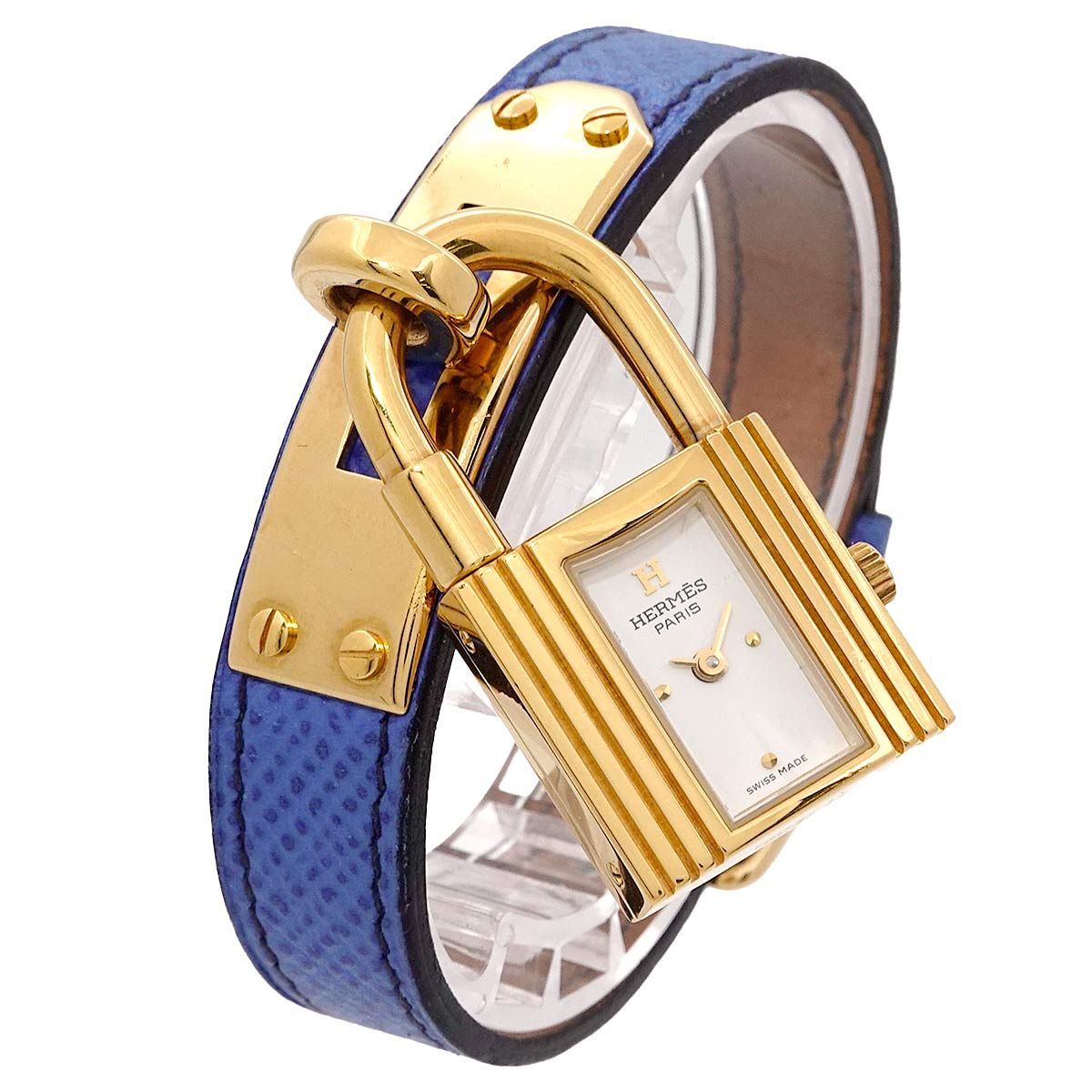 HERMES ケリーウォッチ レディース ブルー