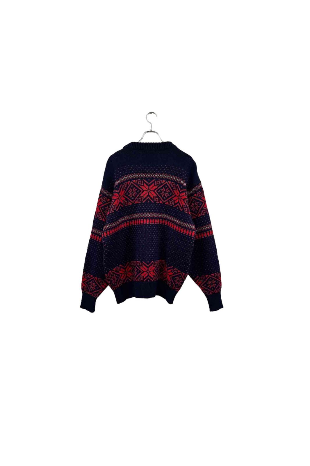 gim navy nordic sweater ノルディックセーター ニット ネイビー系 サイズL ウール メンズ ヴィンテージ 8 - メルカリ