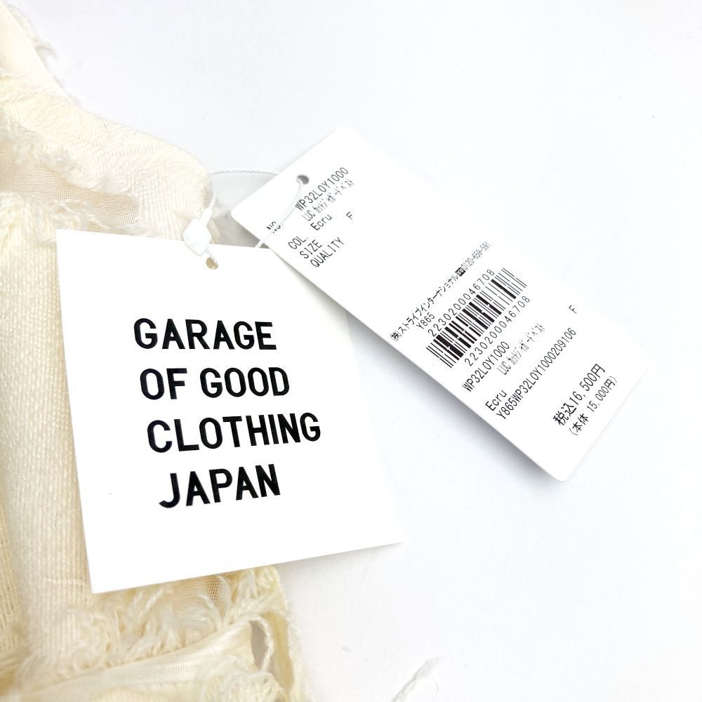 rm)  GARAGE OF GOOD CLOTHING ガレージ オブ グッド クロージング カットジャガードベスト 未使用品