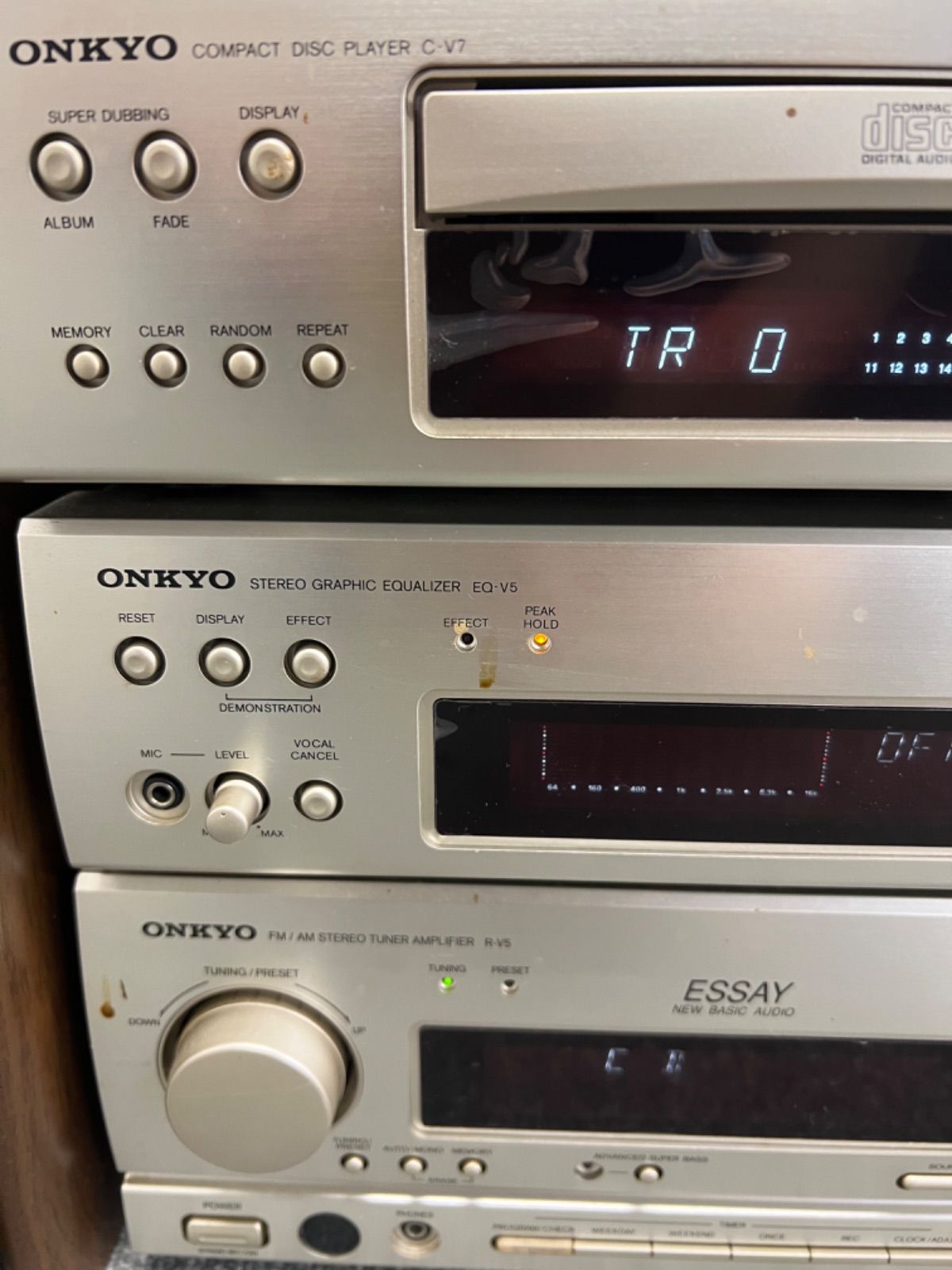 Onkyo オンキョー Essay コンポ C-V7 R-V7 EQ-V5 d-102A