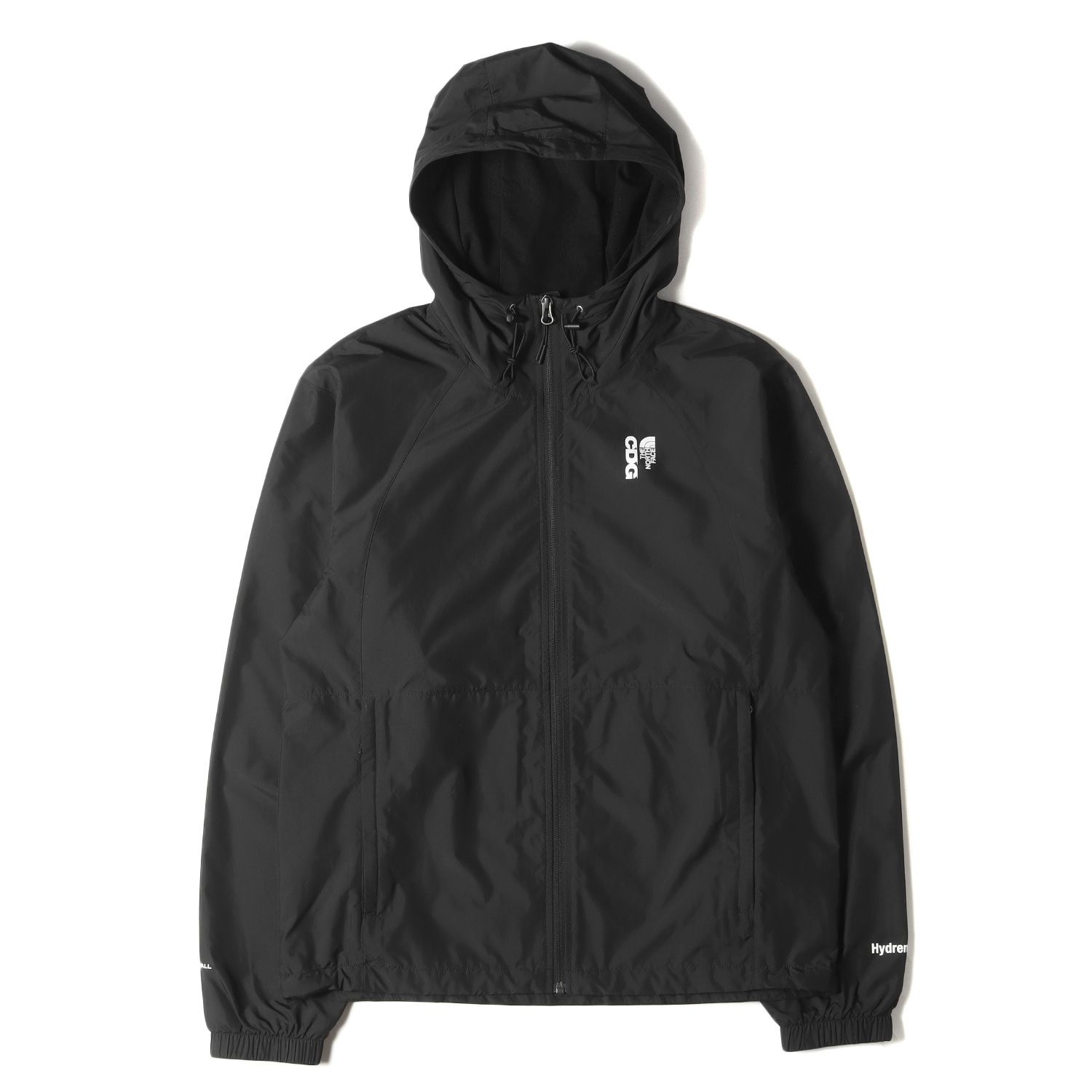 美品 THE NORTH FACE ノースフェイス ジャケット サイズ:M 23AW CDG ナイロン フードジャケット Hydrenaline Jacket ブラック 黒 アウター ブルゾン コムデギャルソン コラボ 上着【メンズ】