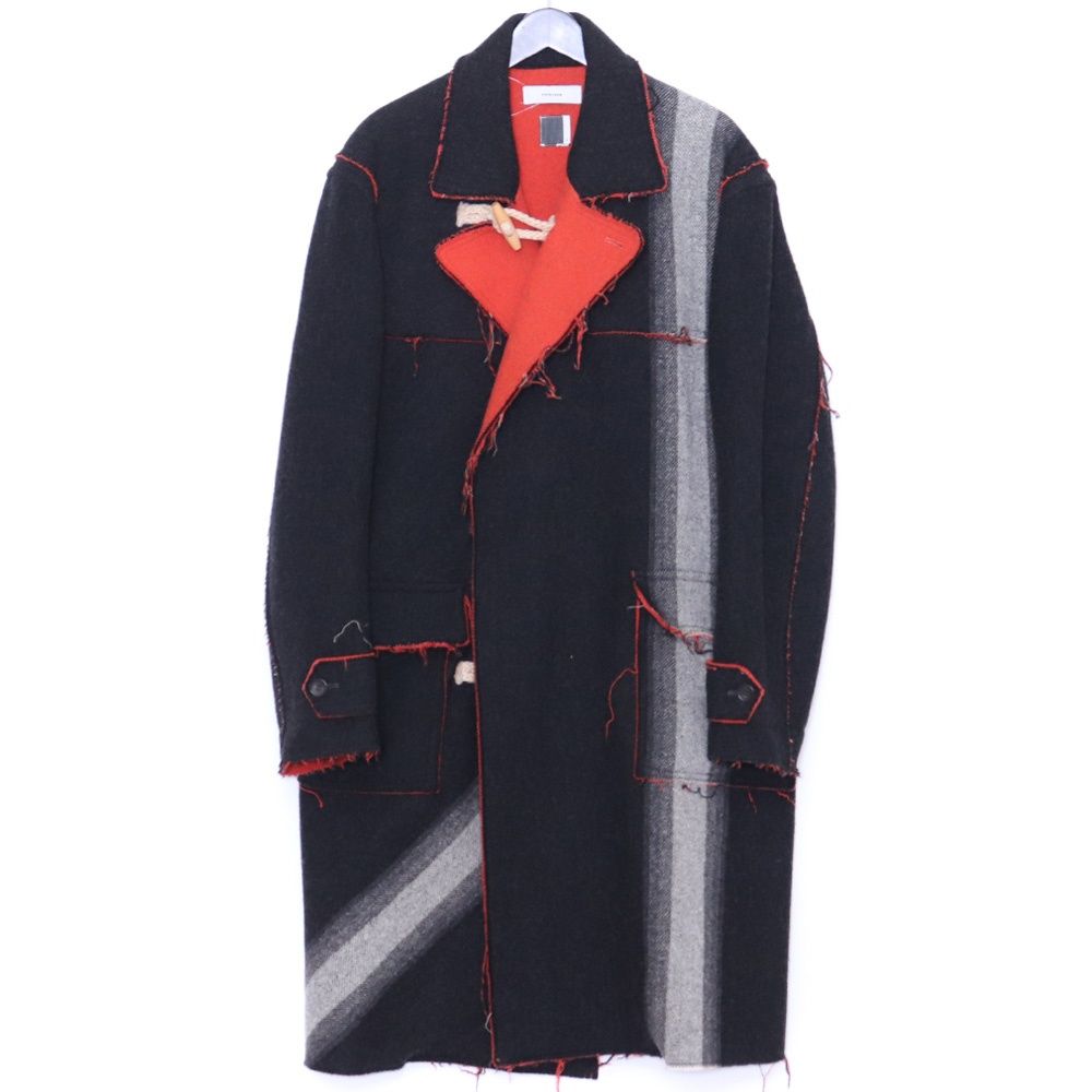 FACETASM ダッフルコート サイズ4 ブラック OTM-CO-M02