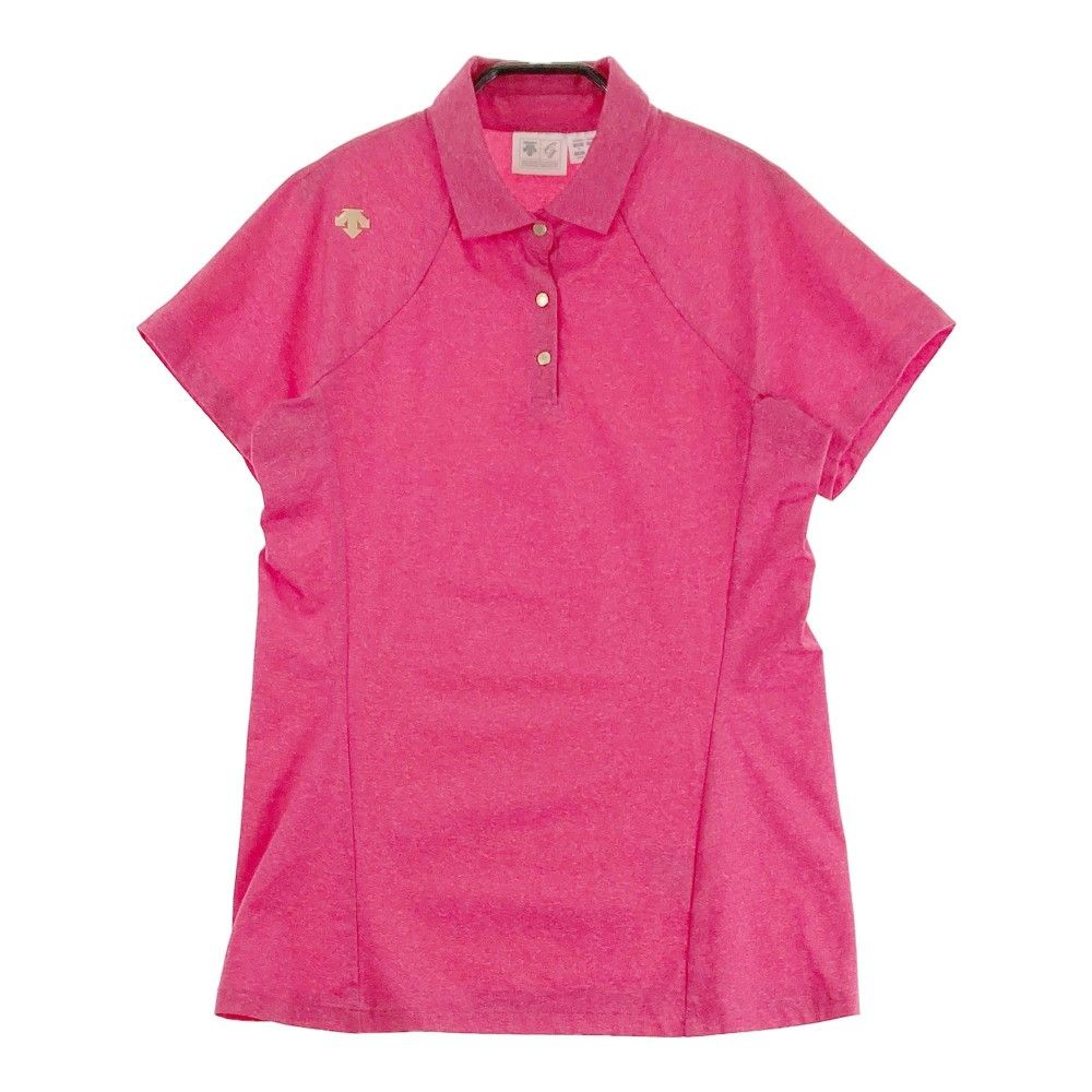 サイズ：O DESCENTE GOLF デサントゴルフ 半袖 ポロシャツ ピンク系