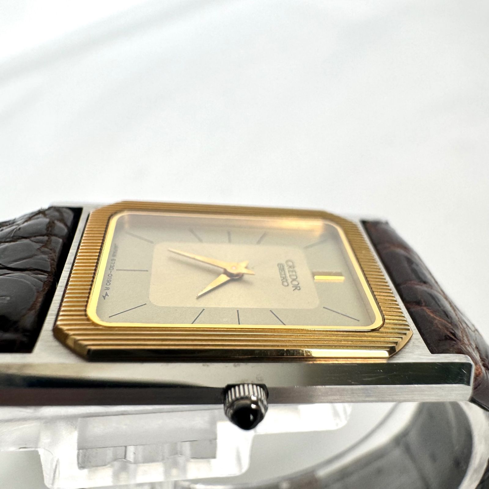 セイコー クレドール 6730-5100 クォーツ 14K 革ベルト 2針 - メルカリ