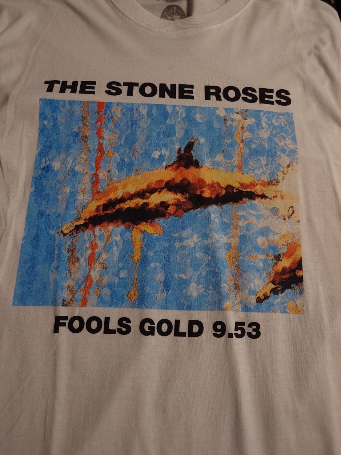 STONE ROSES 公式　Fools Gold Tシャツ　L Vintage 80's The Stone Roses “ Fools Gold 1989 Alt Rock T