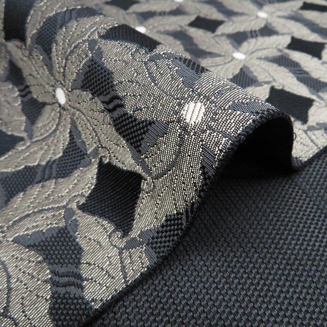 平和屋本店□希少 夏物 国画会 池田リサ 板締め絣 工芸呉服 芥川 九寸