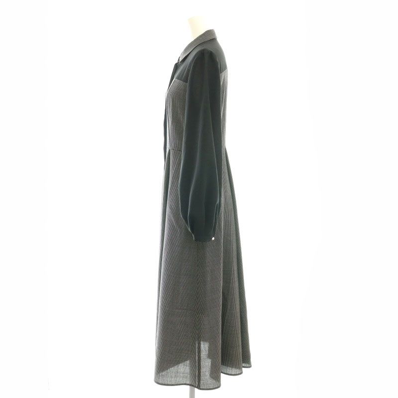 アナイ ANAYI 24AW シアーコンビフレア ワンピース ロング 36