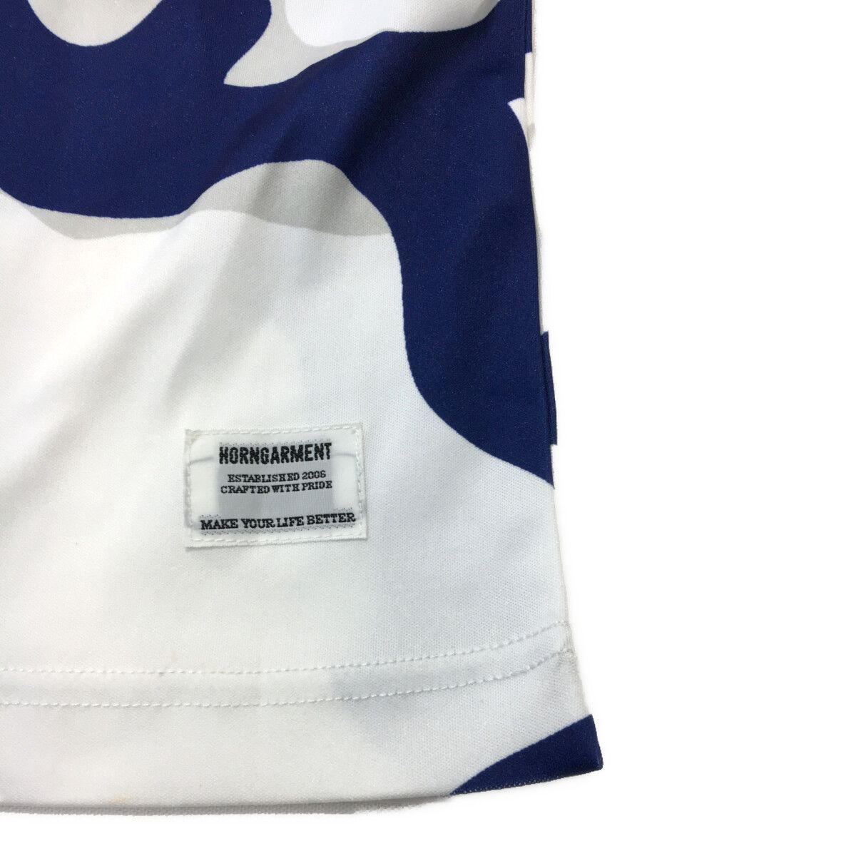 HORN GARMENT - coco 中古 ホーンガーメント HORN GARMENT レディース 半袖ポロシャツ L 濃紺 ネイビー 鹿の子 中古 レディース ホーンガーメント HORN GARMENT 半袖ポロシャツ