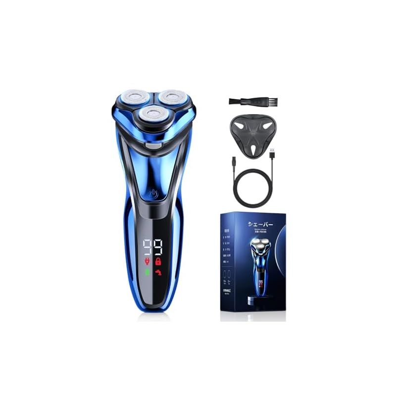 回転式電気シェーバー LEDディスプレイ付き LEDディスプレイ付き回転式