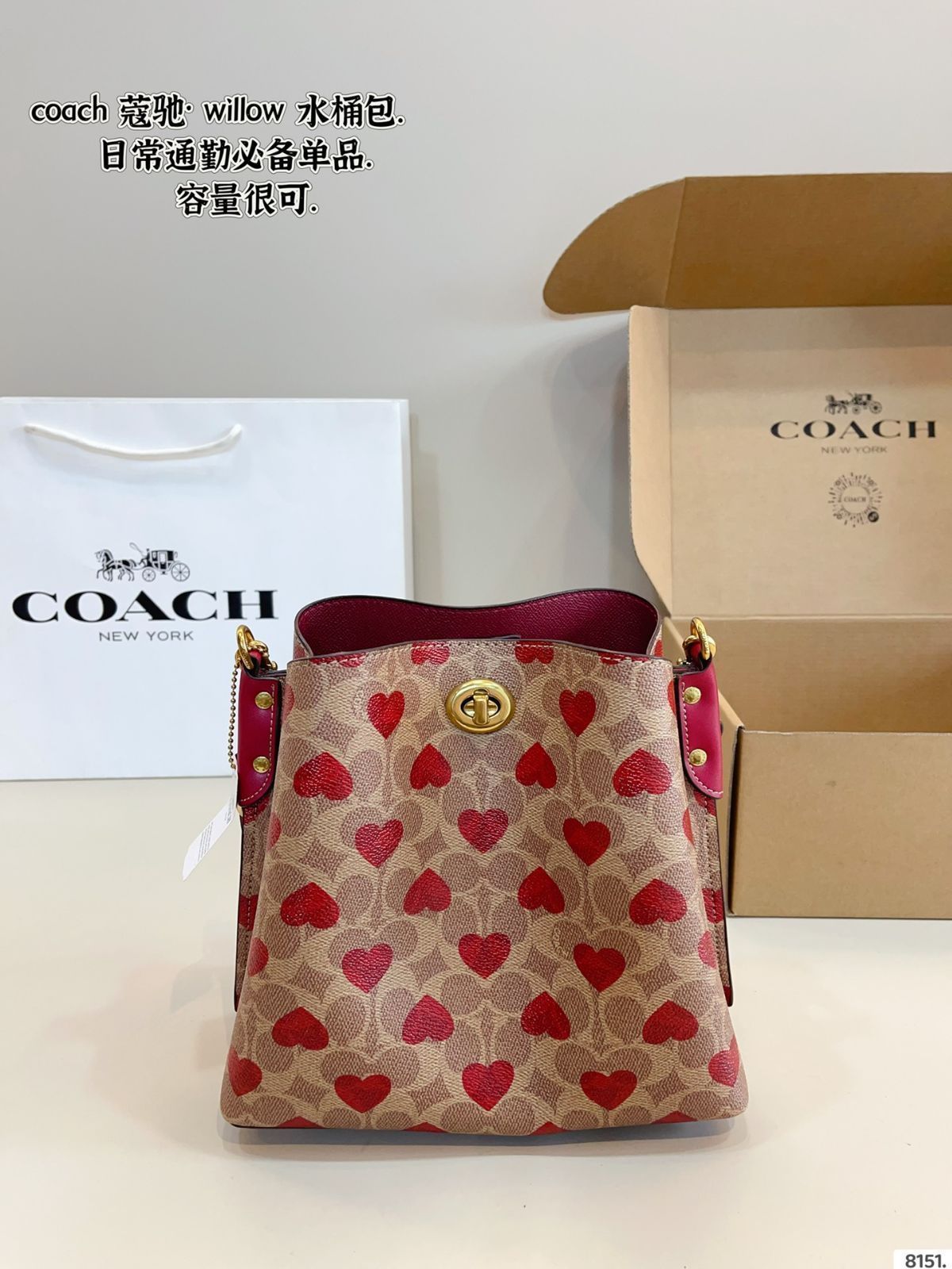 今日 COACH Willow Bucket Bag コーチ ウィロー バケット バッグ DECORATOM_COM_BR