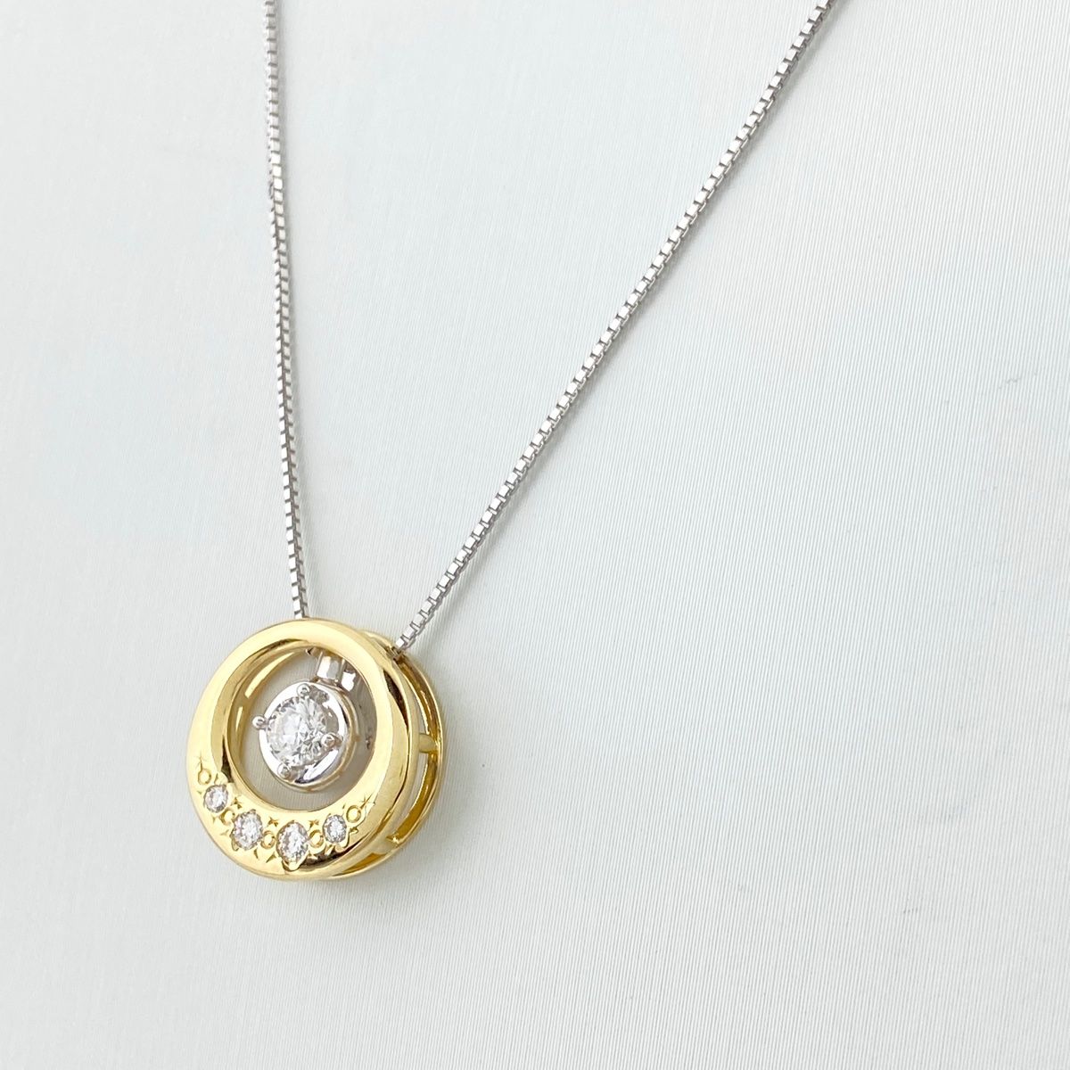 タサキ TASAKI ダイヤモンド デザインネックレス WG ホワイトゴールド 