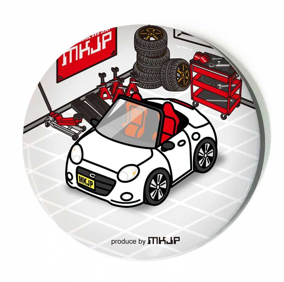 缶バッジ キーホルダー 丸型 31mm 54mm 車 ダイハツ コペン セロ