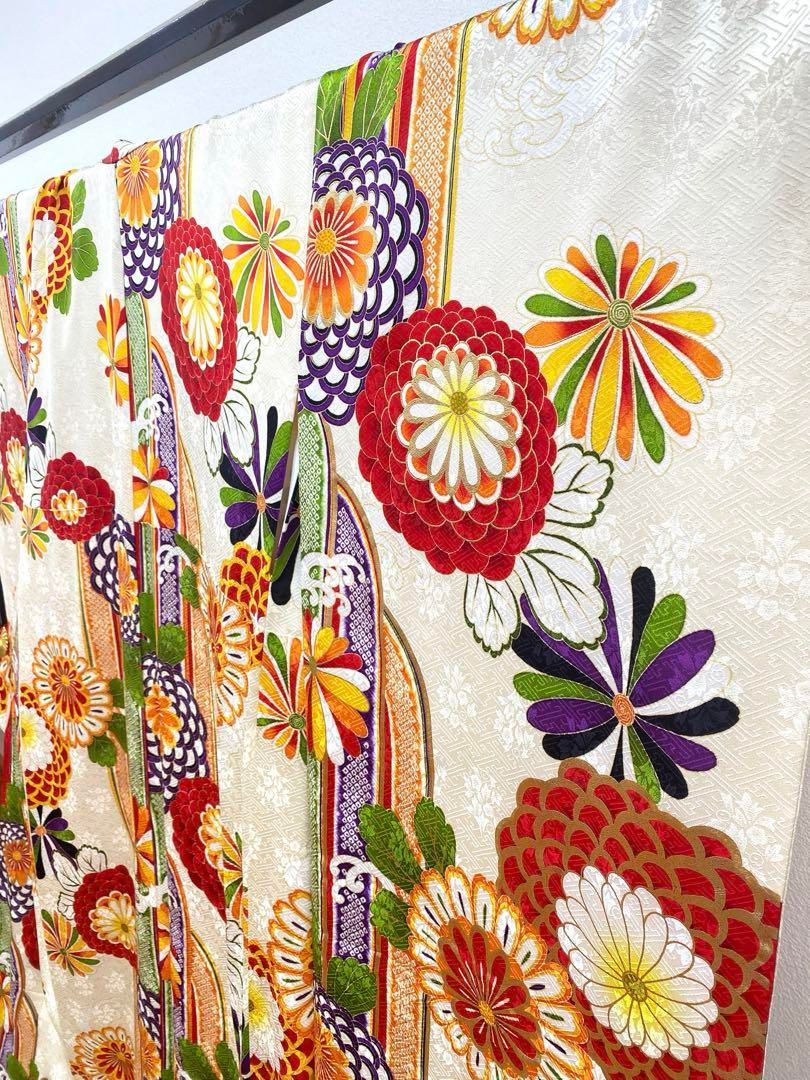 振袖 豪華 金駒 金彩 紋意匠 和モダン 身丈172cm 撥水加工済