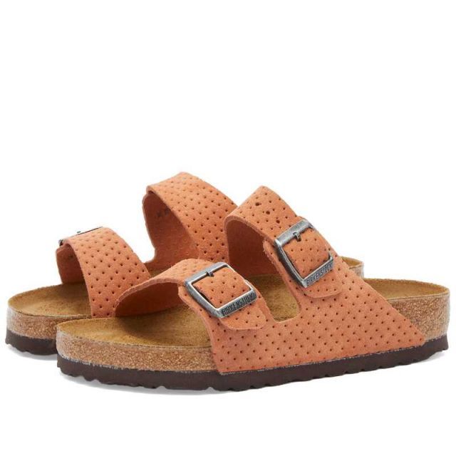 【送料無料】 ビルケンシュトック メンズ サンダル シューズ Birkenstock Arizona Burnt Orange Embossed Dots