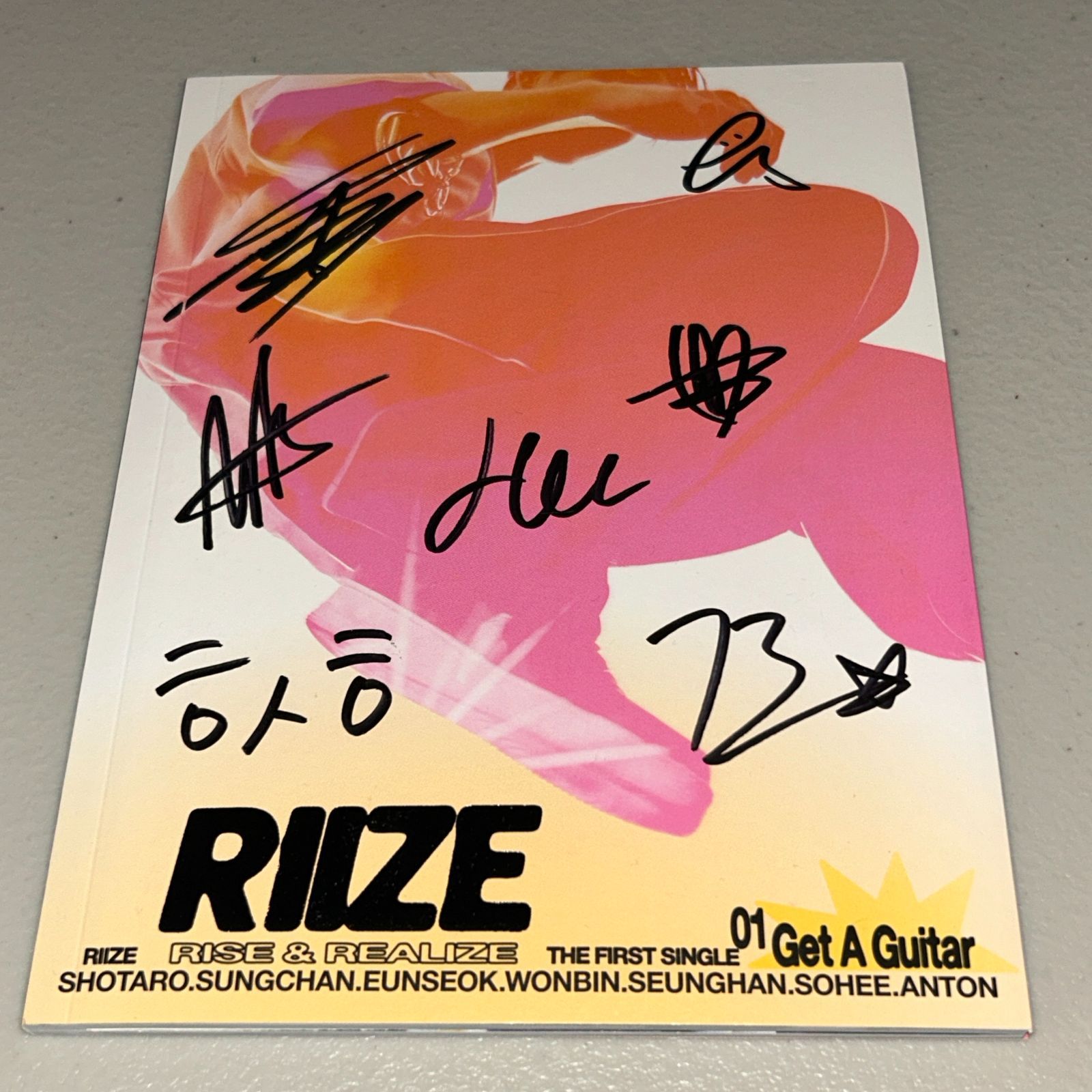 RIIZE 直筆サイン｢Get A Guitar｣② ソヒ サイン riize