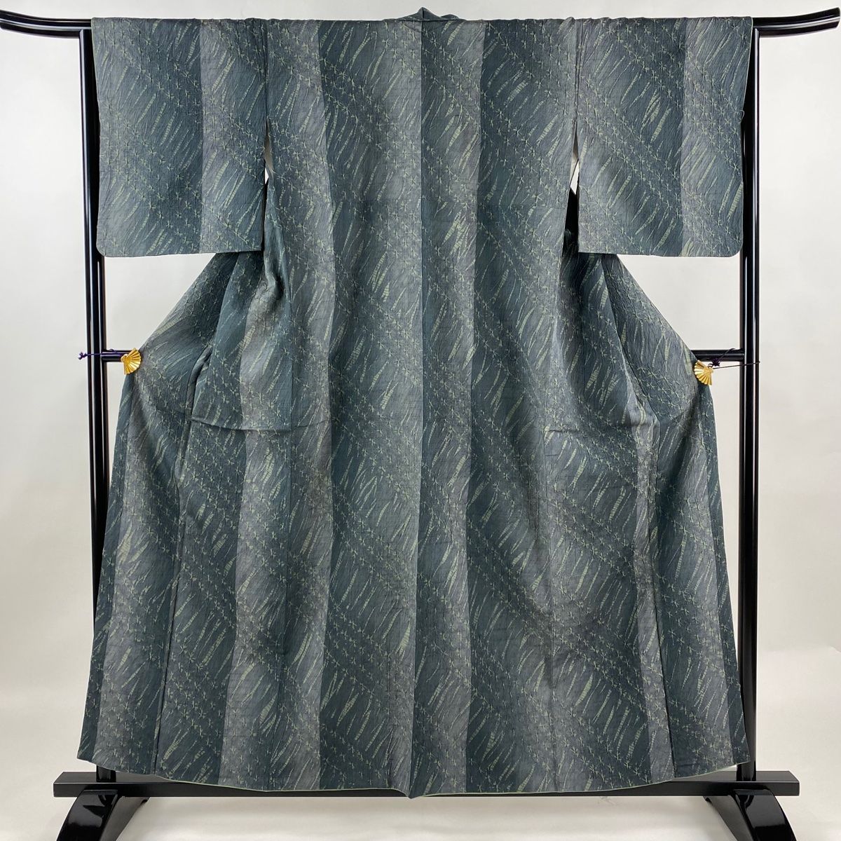 ★専用★美品 小紋 総絞り 黒 身丈154cm 裄丈64cm 仕立て上がり 正絹 美品 小紋 総絞り 黒 身丈154cm 裄丈64cm 仕立て上がり 正絹 お洒落 小紋】