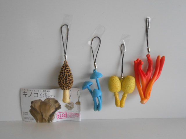 ♯Jui04DNネイチャーテクニキノコソフトストラップ3全4種