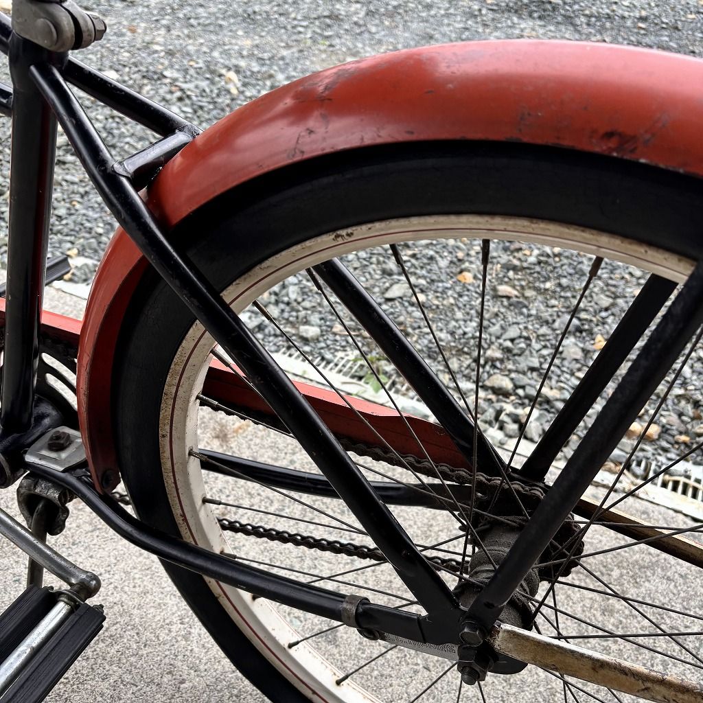 タイヤ前後パンク アンティーク