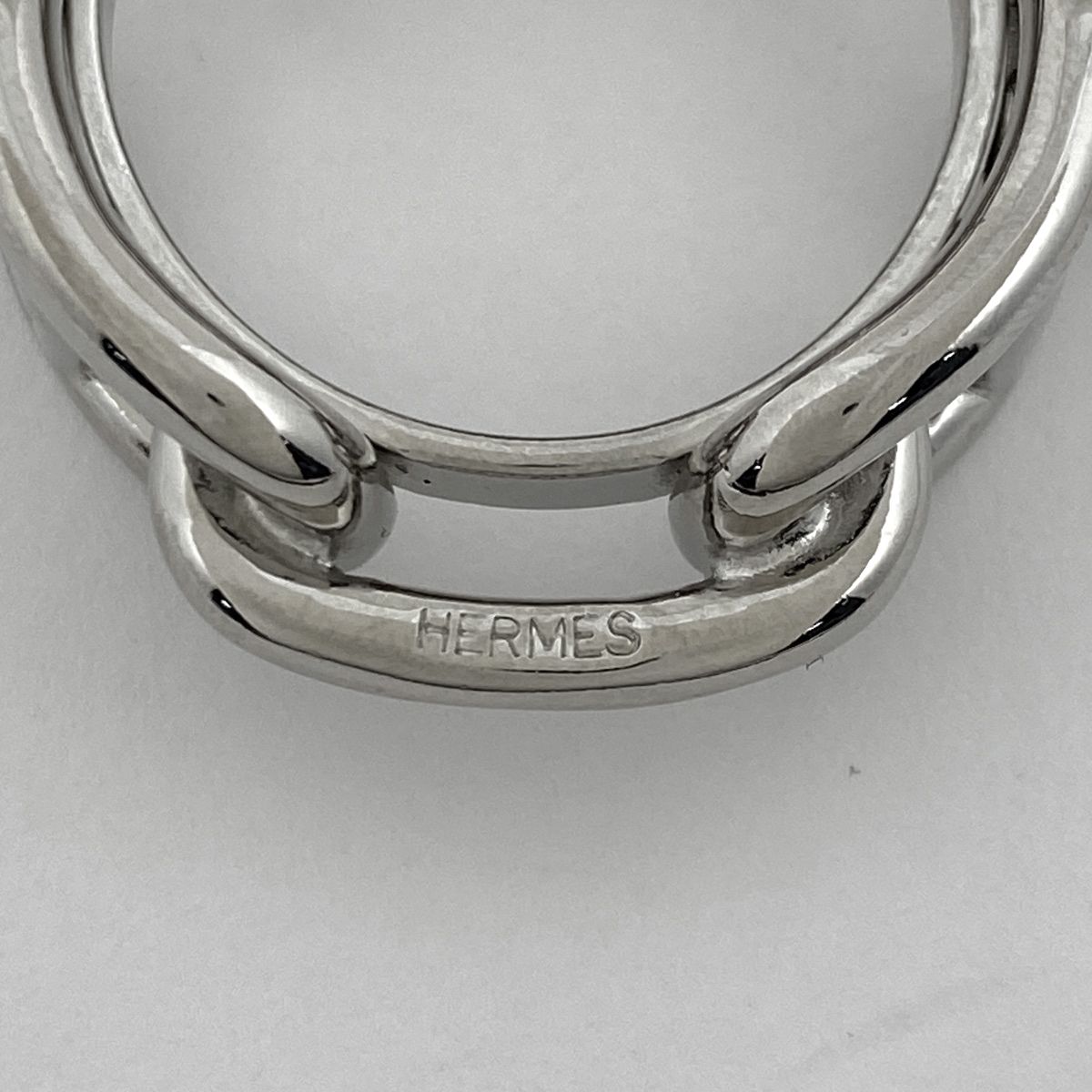 ◇HERMES エルメス ルカデ シェーヌダンクル スカーフリング シルバー HERMES エルメス ルカデ・シェーヌダンクル・スカーフリング B