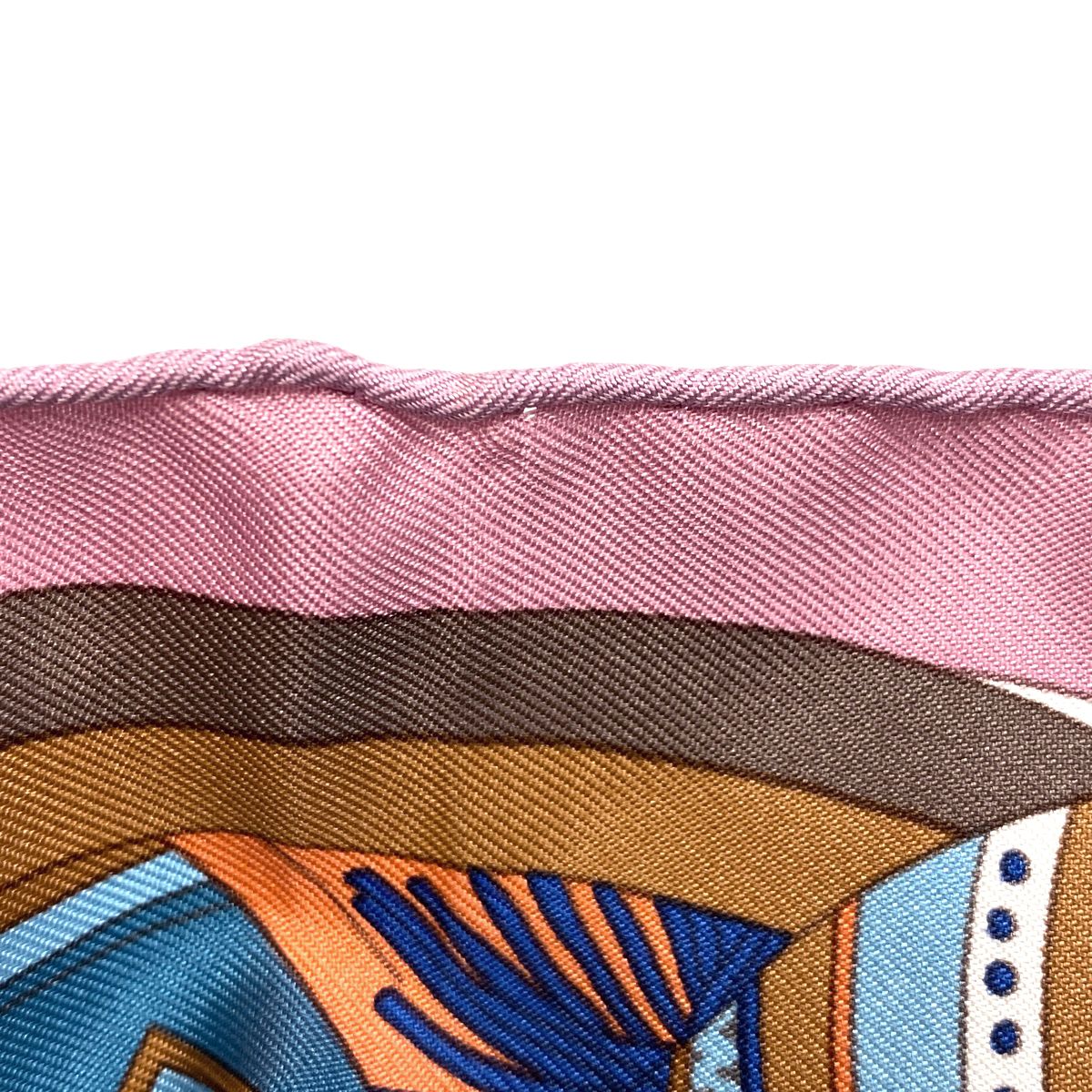 未使用 HERMES プチカレ SELLIER ガヴロッシュ HERMES エルメス スカーフ カレ45 プチカレ ガヴロッシュ 『MORS