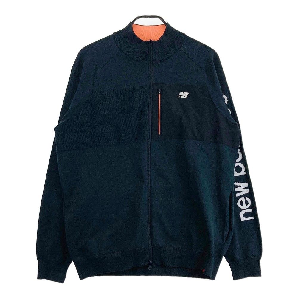 サイズ 7 NEW BALANCE GOLF ニューバランス 長袖ニットジャケット ブラック系 240101425646 ゴルフウェア メンズ ストスト