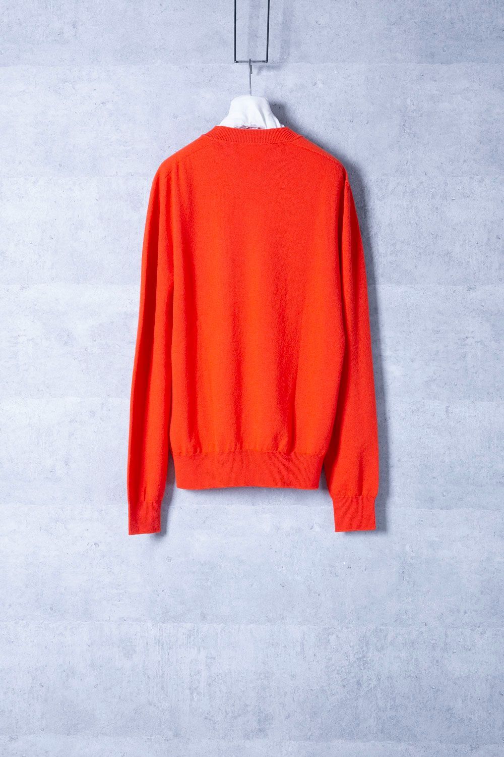 JIL SANDER Vネック　オレンジカシミヤニット セーター JIL SANDER ジルサンダー カシミアクルーネックニット - メルカリ