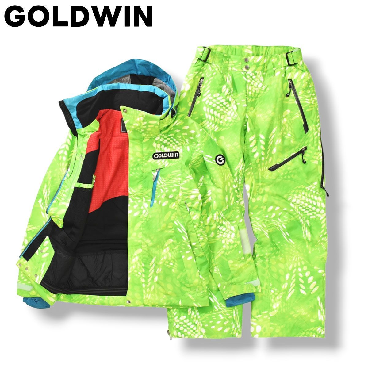 ROXY スノボウェア セットアップ 上下 S デニム風 ワインレッド