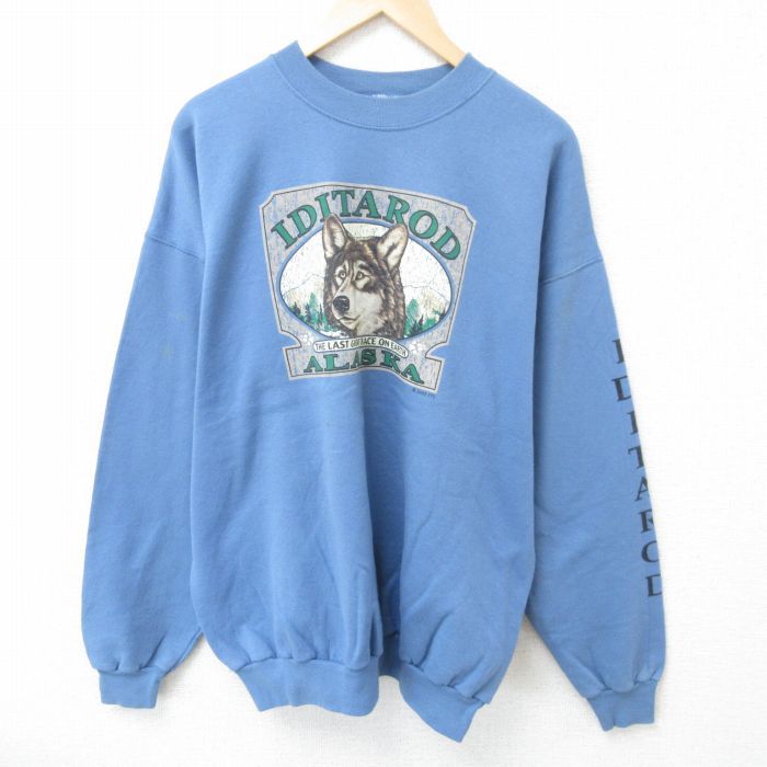 XL/古着 ヘインズ 長袖 スウェット メンズ 00s アラスカ 大きい XL/古着 ヘインズ 長袖 スウェット メンズ 00s アラスカ 大きい