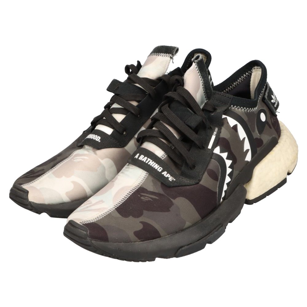 adidas (アディダス) ×NEIGHBORHOOD ×BAPE POD S3.1 ネイバーフッド ア ベイシング エイプ ローカット スニーカー  ブラック/ホワイト US9/27cm EE9431 - メルカリ