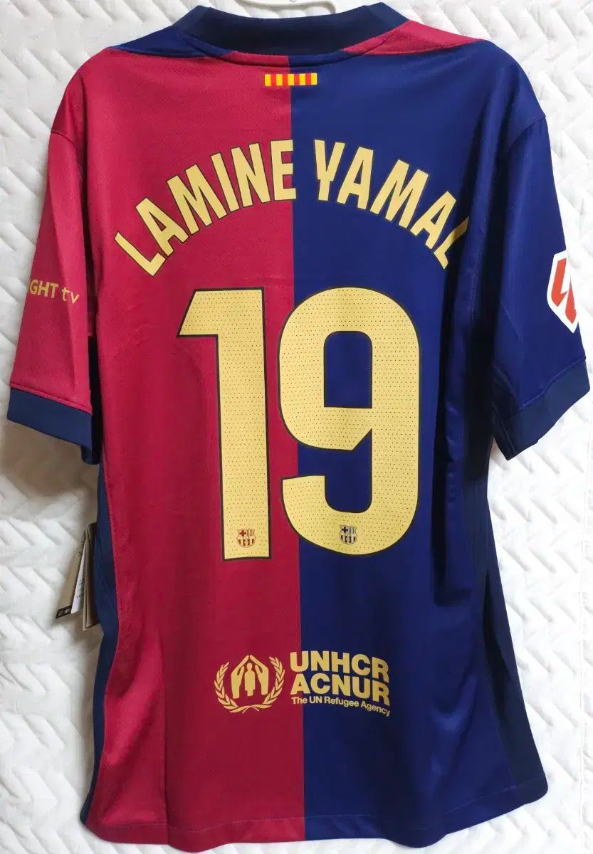 サイズL ラミン・ヤマル　FCバルセロナ24-25 HOME 背番号19 正規品 FCバルセロナ 24-25 サード半袖 ユニフォーム No.19 ラミン