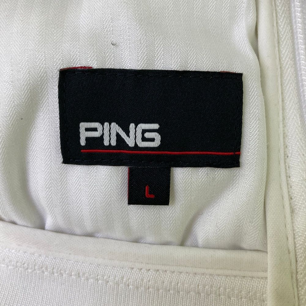 サイズ：L PING ピン 2022年 中綿ジャケット ネックボア ホワイト系