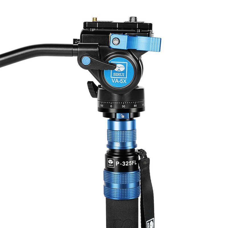  SIRUI カーボンファイバー製5段一脚 L セット 油圧式雲台 VA 5 X ブラック P 325 FL JP 一脚 カメラアクセサリー