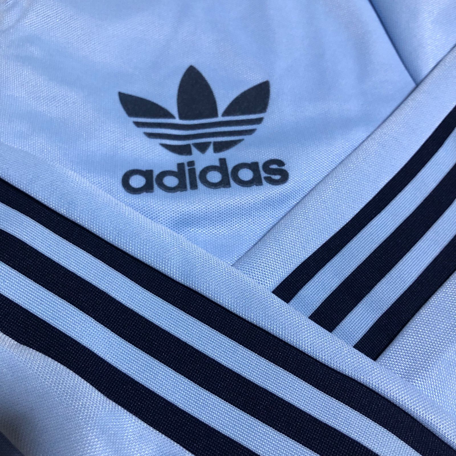 新品レディース3XL⭐️80s復刻 adidas トラックジャケット 刺繍 白×黒 新品レディース3XL/メンズXS⭐️80年代復刻 adidas トラック