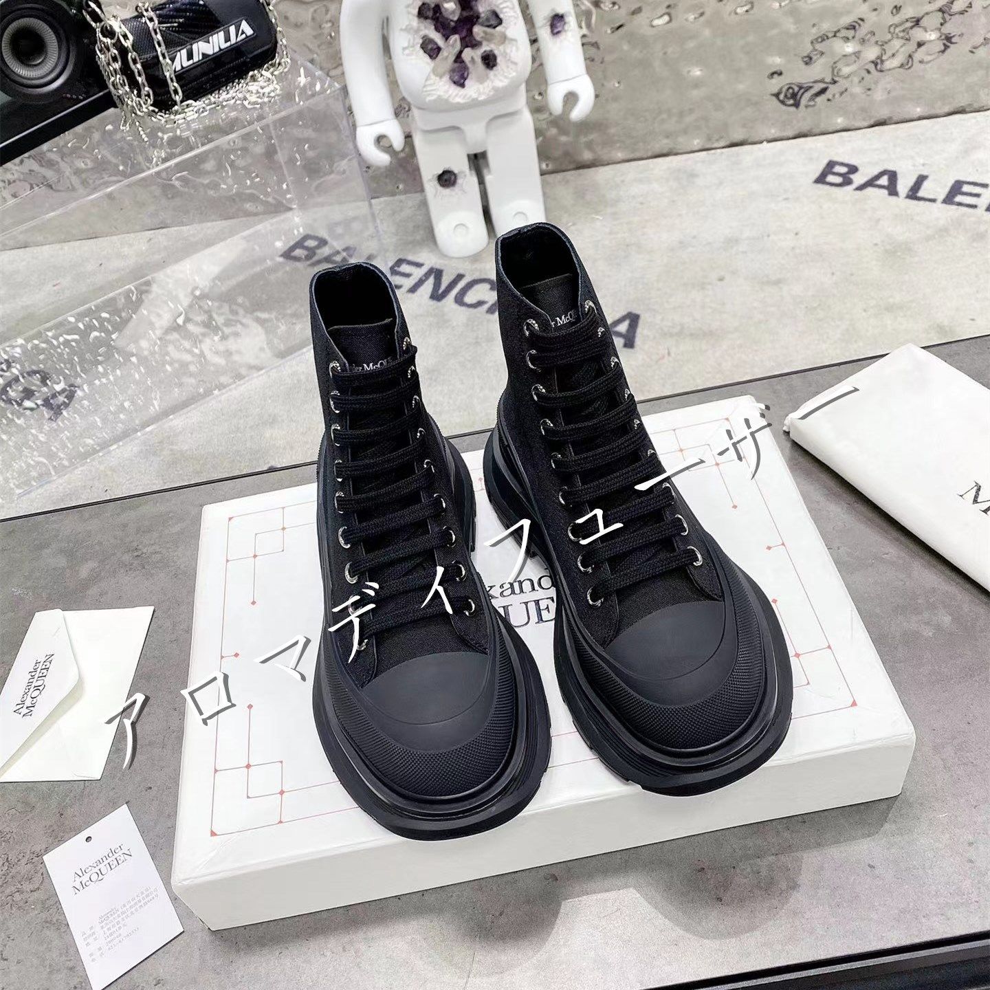 箱付 Alexander Mcqueen Canvas Sneakers スニーカー レディース/メンズ