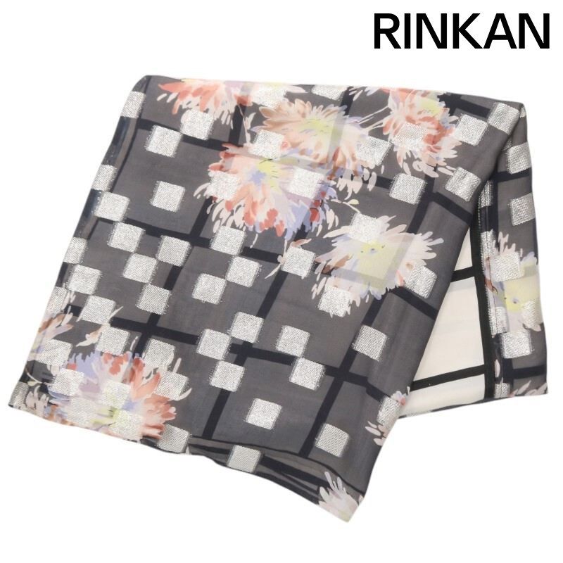 【ドリスヴァンノッテン】シルクスカーフ 高級美品☆ドリスヴァンノッテン スカーフ ショール シルク100% 刺繍