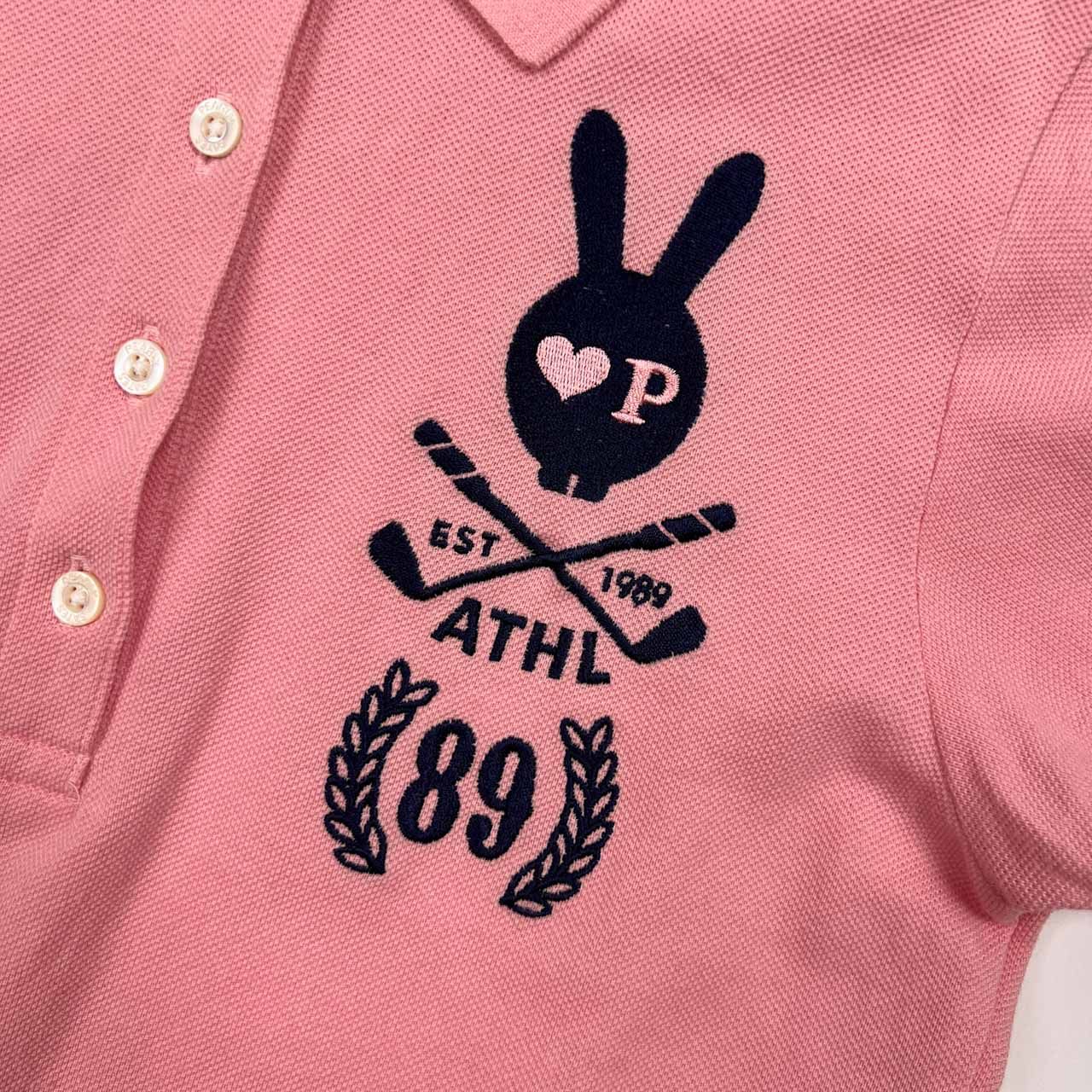 PEARLY GATES パーリーゲイツ ナンバリング 刺繍 半袖 ポロシャツ