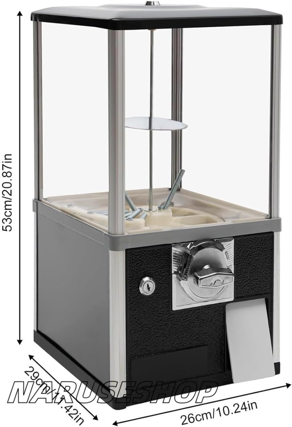◈ キャンディ自動販売機小型自動販売機コイン式ガムボール自動販売機は約800?1000枚のコイン