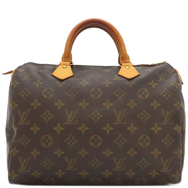 ルイヴィトン LOUIS VUITTON ハンドバッグ スピーディ 30 モノグラムキャンバス モノグラム ゴールド金具 茶 ミニボストン 鍵 パドロック M41526 TH0042