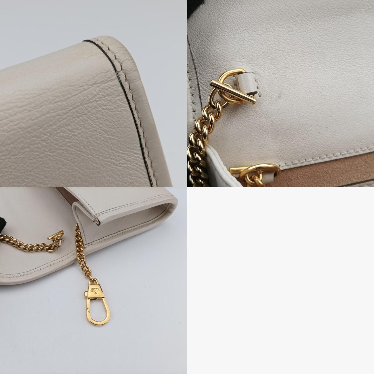 グッチGucciラジャホワイトレザー573797