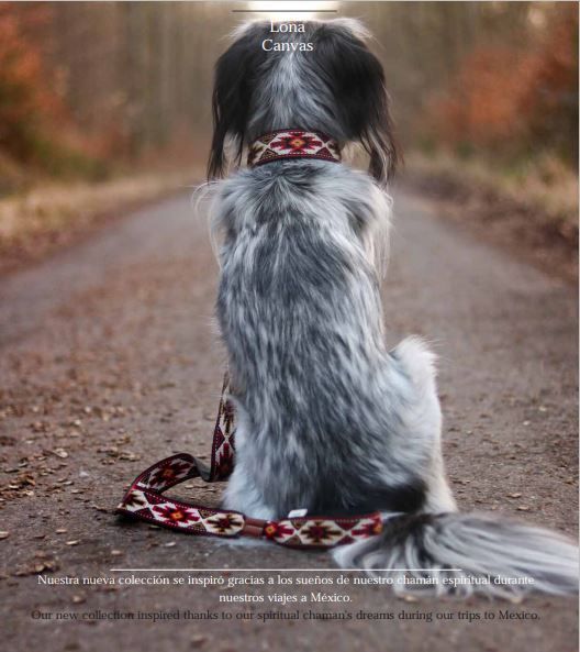 Qmultiペット商品スペイン製 高級犬用リード(2m) Peyote red（小型犬