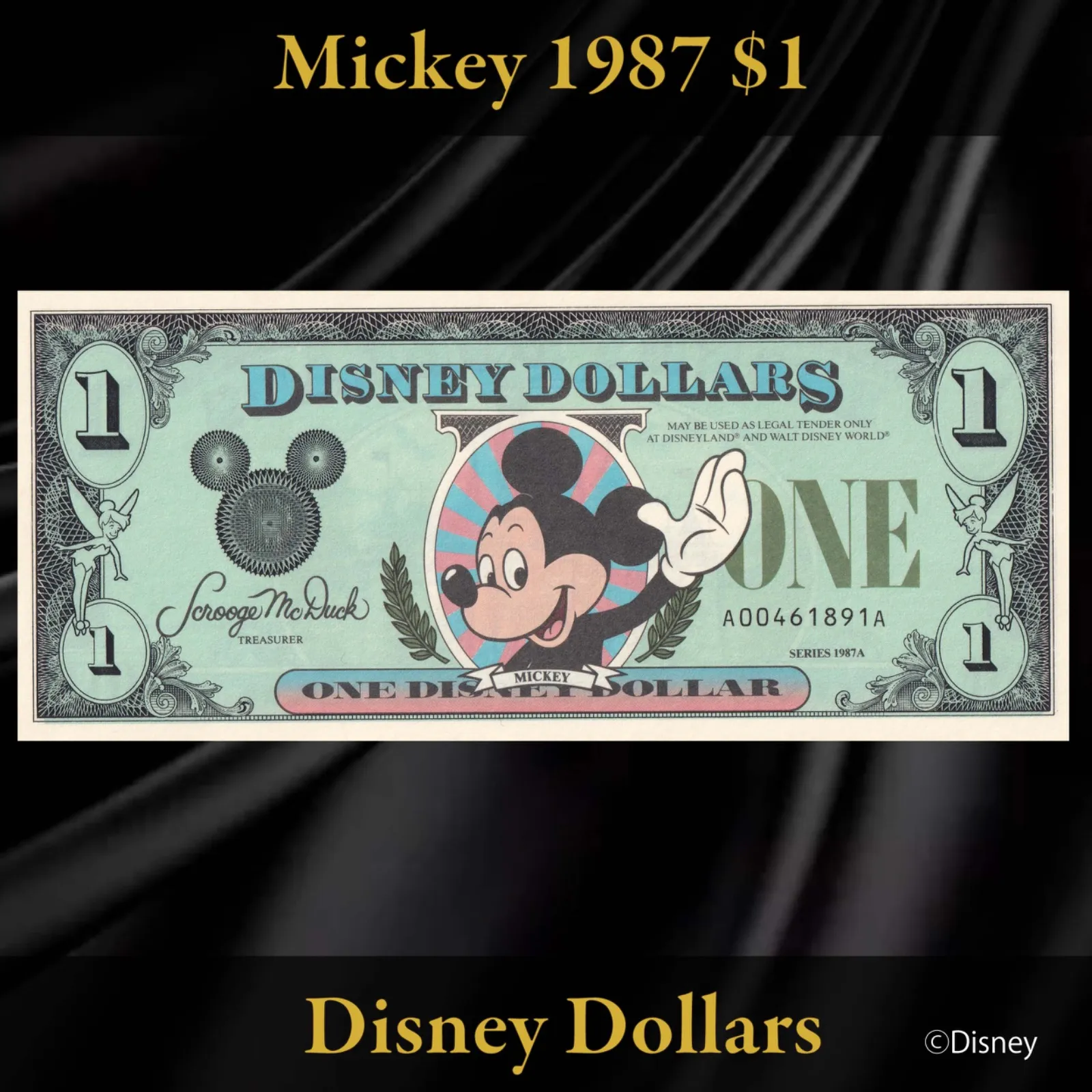 ☆希少初版連番 折なし美品☆DisneyDollars ディズニーダラー 87 2025年