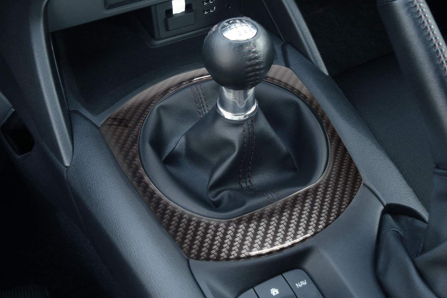 SecondStage セカンドステージ マツダ ロードスターND系 シフトパネル MT車 デジタルカーボン調 Z045DCB