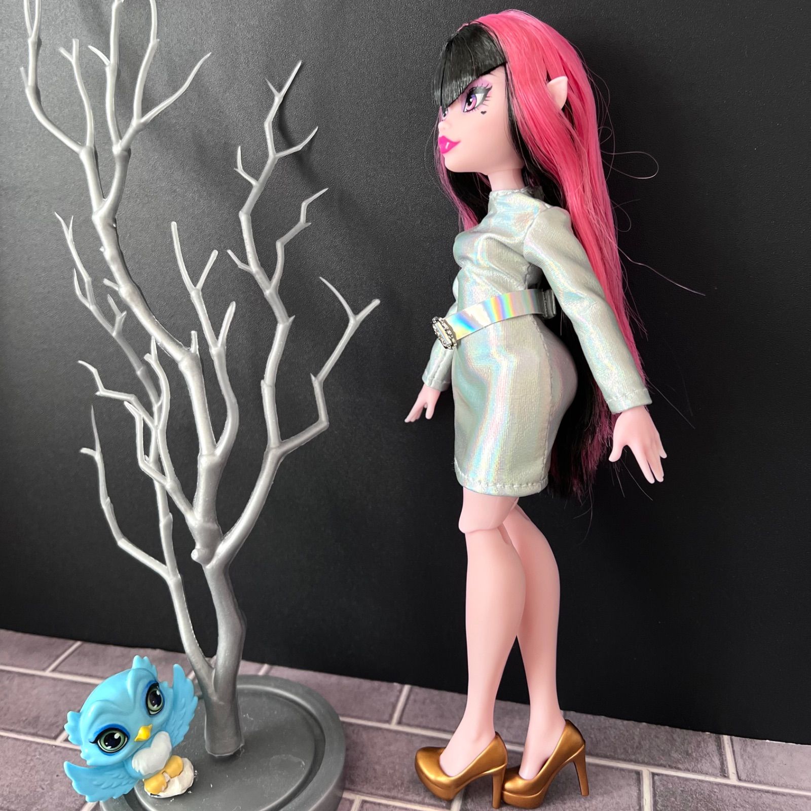 ハンドメイド 新モンスターハイ ドール服 ワンピース&ベルト