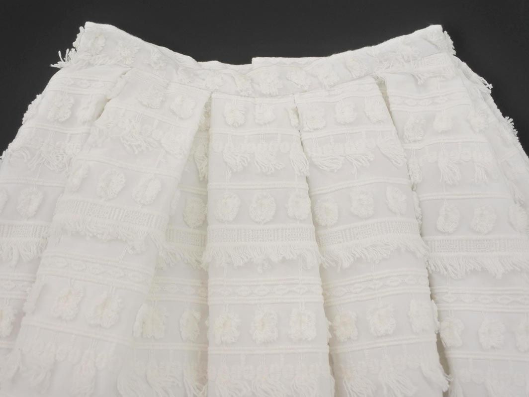 TSURU by MARIKO OIKAWA ツルバイマリコオイカワ Ariana ロング スカート size36 白 ◎レディース