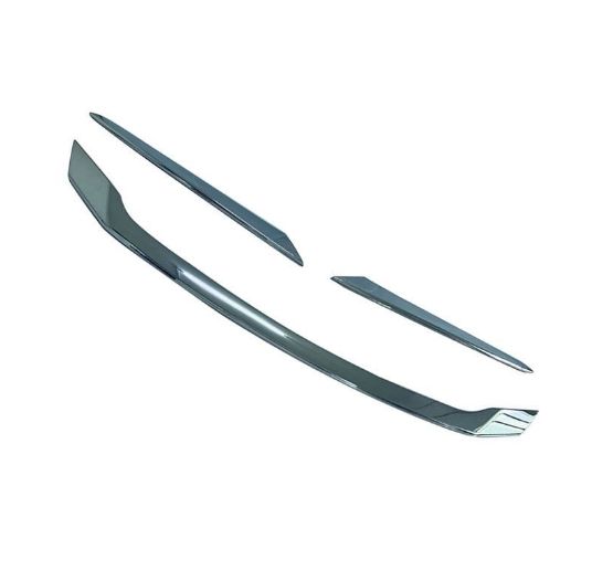 23年式トヨタプリウス60系 ボンネット装飾モール 中央グリル装飾ライン シルバー 外装 感アップ 車体ドレスアップに最適 FFCRYSTALESIA_COM